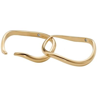 Set di Anelli SKAGEN Essential Waves Oro Acciaio Inossidabile Set di Anelli SKAGEN Essential Waves Oro Acciaio Inossidabile