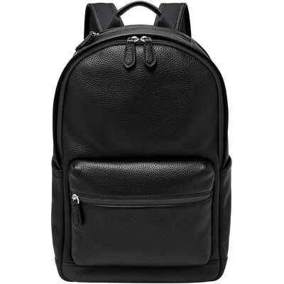 Fossil Buckner Rugzak - Leer - 44,5 cm Laptop - Zwart - Rugzak Fossil Buckner Rugzak - Leer - 44,5 cm Laptop - Zwart - Rugzak