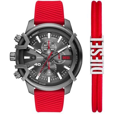 DIESEL GRIFFED Rote Herrenuhr - Chronograph DIESEL GRIFFED Rote Herrenuhr - Chronograph