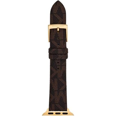 Cinturino in pelle marrone Michael Kors per Apple Watch - Cinturino smartwatch Cinturino in pelle marrone Michael Kors per Apple Watch - Cinturino smartwatch