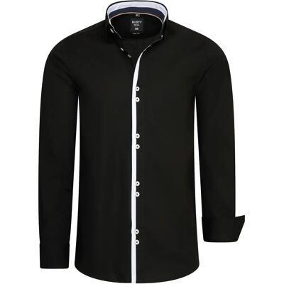 RUSTY NEAL XL Zwart Casual Overhemd - Overhemd RUSTY NEAL XL Zwart Casual Overhemd - Overhemd