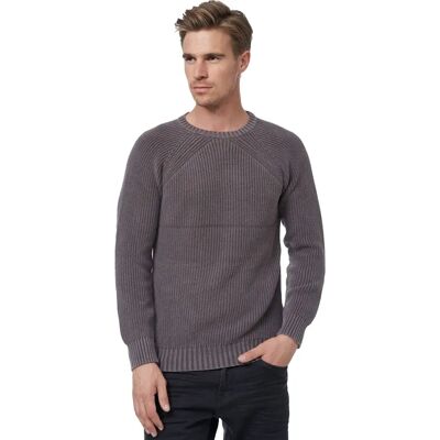 RUSTY NEAL M Grijs Effen Casual Rondhals Trui RUSTY NEAL M Grijs Effen Casual Rondhals Trui
