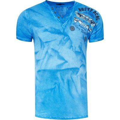 RUSTY NEAL XXL Batik Baumwoll T-Shirt - Herren Kurzarm RUSTY NEAL XXL Batik Baumwoll T-Shirt - Herren Kurzarm