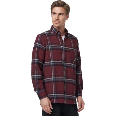 RUSTY NEAL Herren Lila (beere) Casual Holzfäller-Muster Slim Fit Hemd RUSTY NEAL Herren Lila (beere) Casual Holzfäller-Muster Slim Fit Hemd