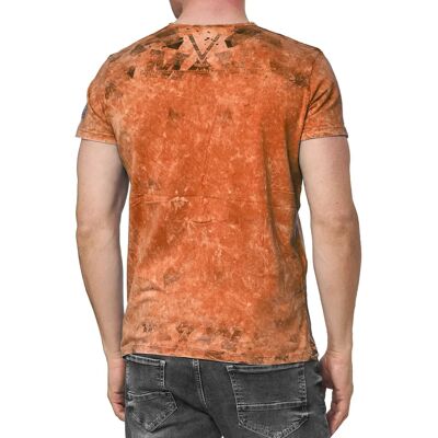 Rusty Neal Herren T-Shirt Orange Baumwolle M Rusty Neal Herren T-Shirt Orange Baumwolle M