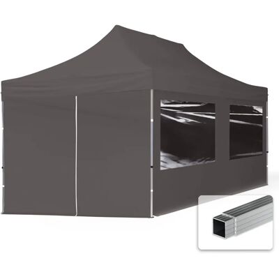 TOOLPORT 3x6 Pop-up Gazebo - Aluminium, Dark Grey TOOLPORT 3x6 Pop-up Gazebo - Aluminium, Dark Grey