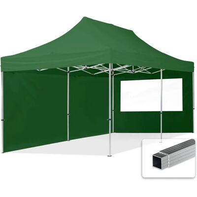 Toolport 3x6 Groene Opvouwbare Gazebo - Waterdicht, Aluminium, Verwijderbare Zijwanden Toolport 3x6 Groene Opvouwbare Gazebo - Waterdicht, Aluminium, Verwijderbare Zijwanden