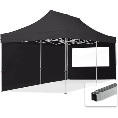 Gazebo pieghevole TOOLPORT 3x6m alluminio nero - Versatile e impermeabile Gazebo pieghevole TOOLPORT 3x6m alluminio nero - Versatile e impermeabile