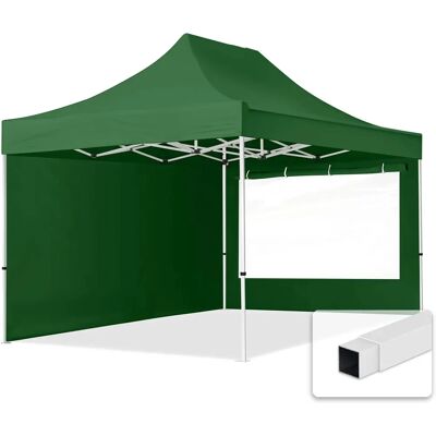 Toolport 3x4.5m Pop Up Gazebo - Steel Frame, Green, Sidewalls, Windows Toolport 3x4.5m Pop Up Gazebo - Steel Frame, Green, Sidewalls, Windows