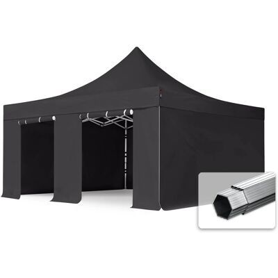 TOOLPORT 5x5m PVC 850 Pop-up Pawilon PROFESJONALNY Aluminium 50 mm - Czarny TOOLPORT 5x5m PVC 850 Pop-up Pawilon PROFESJONALNY Aluminium 50 mm - Czarny