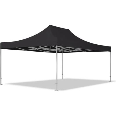 Toolport Pabellón Plegable 4x6m de Aluminio - Impermeable, Negro Toolport Pabellón Plegable 4x6m de Aluminio - Impermeable, Negro