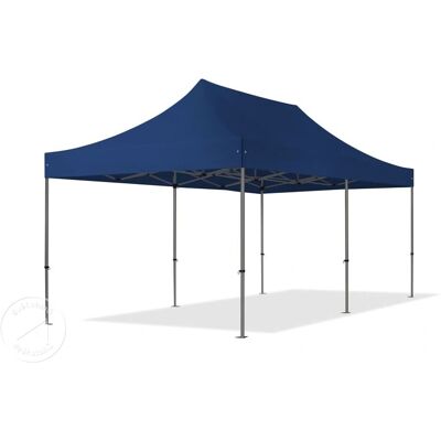 Toolport 3x6m PES 750 Pop Up Gazebo PREMIUM Steel 40 mm - dark blue Toolport 3x6m PES 750 Pop Up Gazebo PREMIUM Steel 40 mm - dark blue