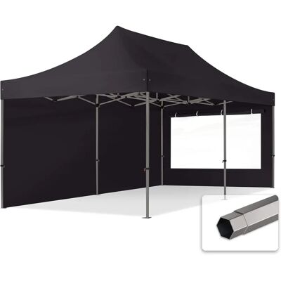 Toolport 3x6m PES 750 Pop Up Broløsning PREMIUM Stål 40 mm - Svart Toolport 3x6m PES 750 Pop Up Broløsning PREMIUM Stål 40 mm - Svart