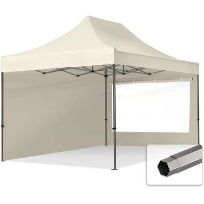 TOOLPORT 3x4.5m PES 750 Pop Up Gazebo PREMIUM Steel 40 mm - Gazebo TOOLPORT 3x4.5m PES 750 Pop Up Gazebo PREMIUM Steel 40 mm - Gazebo