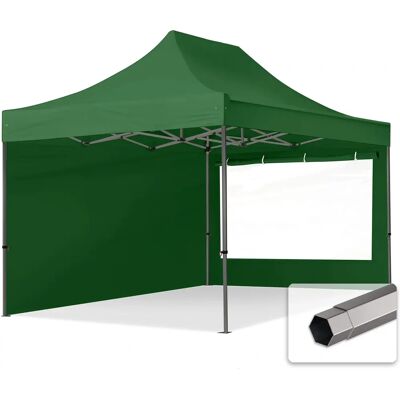 Toolport 3x4.5m PES 750 Pop Up Gazebo PREMIUM Steel 40 mm - Dark Green Toolport 3x4.5m PES 750 Pop Up Gazebo PREMIUM Steel 40 mm - Dark Green