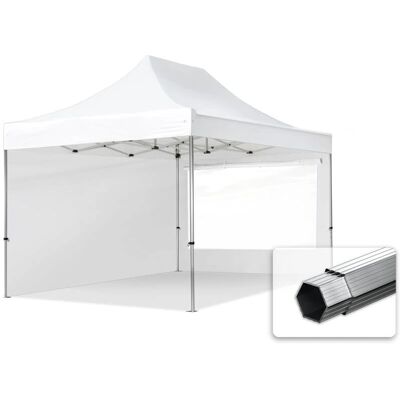 Toolport 3x4.5m PES 800 Pop Up Gazebo PROFESSIONAL Aluminium 40 mm - White Toolport 3x4.5m PES 800 Pop Up Gazebo PROFESSIONAL Aluminium 40 mm - White