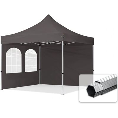 Toolport 3x3m Pop Up Gazebo - Professional Aluminium - Dark Grey Toolport 3x3m Pop Up Gazebo - Professional Aluminium - Dark Grey