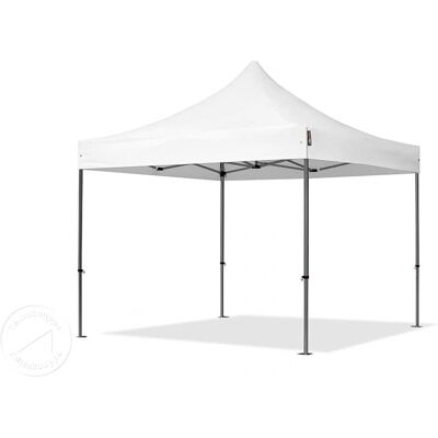 Toolport 3x3 m PVC 800 Pop Up Gazebo PREMIUM Stål 40 mm - Vit - Produkttyp Toolport 3x3 m PVC 800 Pop Up Gazebo PREMIUM Stål 40 mm - Vit - Produkttyp