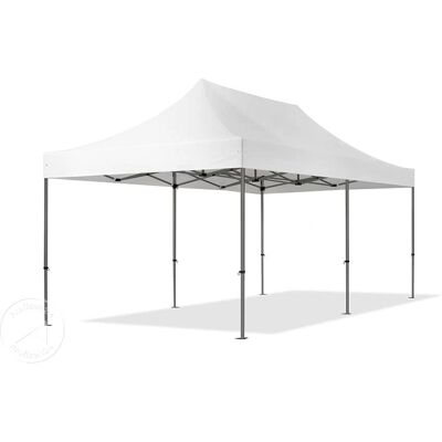TOOLPORT 3x6 m PVC 800 Pop Up Gazebo PREMIUM Steel 40 mm - White TOOLPORT 3x6 m PVC 800 Pop Up Gazebo PREMIUM Steel 40 mm - White