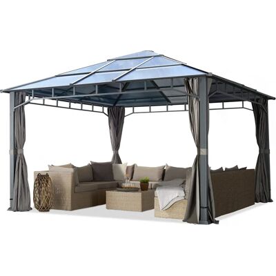Zahradní pavilon Toolport Hardtop Sunset Deluxe - 4x4m, Šedý Loft Zahradní pavilon Toolport Hardtop Sunset Deluxe - 4x4m, Šedý Loft