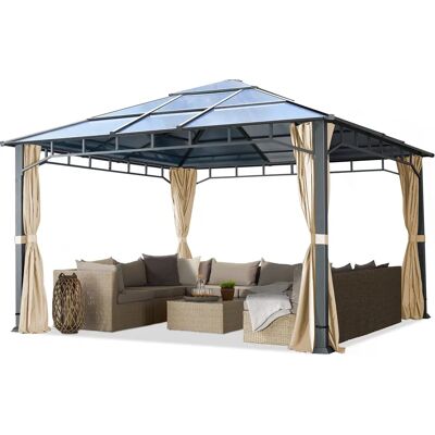 Zahradní altán Toolport Sunset Deluxe 4x4m Champagne Nepromokavý - Zahradní altán Zahradní altán Toolport Sunset Deluxe 4x4m Champagne Nepromokavý - Zahradní altán