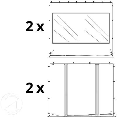 TOOLPORT 4x4m PES 750 Pop Up Gazebo PREMIUM Steel 40 mm - White TOOLPORT 4x4m PES 750 Pop Up Gazebo PREMIUM Steel 40 mm - White