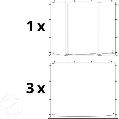 Toolport 4x4m PVC 800 Składany pawilon PREMIUM Stal 40 mm - ognioodporny - biały Toolport 4x4m PVC 800 Składany pawilon PREMIUM Stal 40 mm - ognioodporny - biały