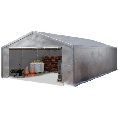 Toolport 5x10m storage tent - impact-resistant galvanized steel frame Toolport 5x10m storage tent - impact-resistant galvanized steel frame