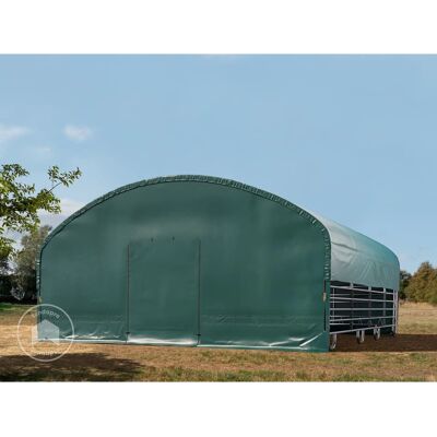 TOOLPORT Zvířecí útočiště 8x8m - Nepromokavá PVC plachta, Betonové kotevní prvky TOOLPORT Zvířecí útočiště 8x8m - Nepromokavá PVC plachta, Betonové kotevní prvky