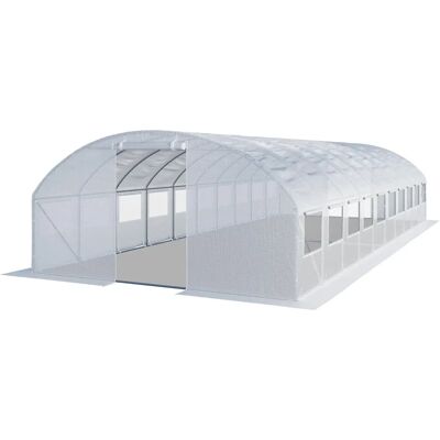 TOOLPORT 4x10m Fehér Polytunnel Greenhouse - Termék típus TOOLPORT 4x10m Fehér Polytunnel Greenhouse - Termék típus