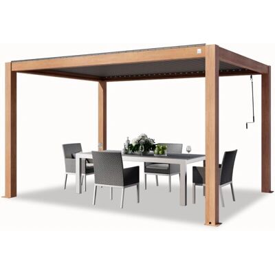 Toolport Primeyard alumínium pergola 3x4 m állítható lamellákkal - Kerti pavilon Toolport Primeyard alumínium pergola 3x4 m állítható lamellákkal - Kerti pavilon