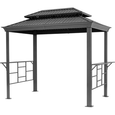 TOOLPORT 2,75x1,8m Grillpavilon - Keménytető és acél tető TOOLPORT 2,75x1,8m Grillpavilon - Keménytető és acél tető