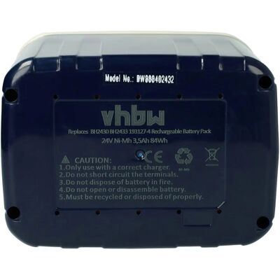 vhbw Batteria Makita - 3500mAh NiMH - 24V - per Attrezzi Makita vhbw Batteria Makita - 3500mAh NiMH - 24V - per Attrezzi Makita