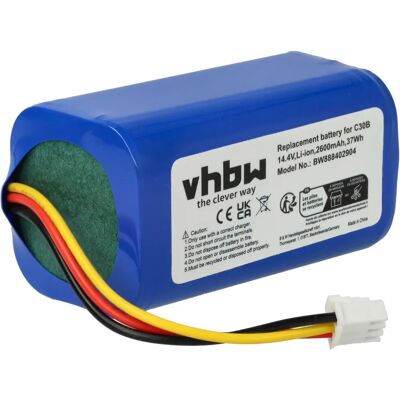 vhbw Bateria para aspirador Blaupunkt Bluebot XVAC BPK-VCBB1XVB - 2600mAh vhbw Bateria para aspirador Blaupunkt Bluebot XVAC BPK-VCBB1XVB - 2600mAh