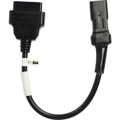 Ducati Hyperstrada 821 - vhbw OBD Adapter 4Pin auf OBD2 16Pin Schwarz Ducati Hyperstrada 821 - vhbw OBD Adapter 4Pin auf OBD2 16Pin Schwarz