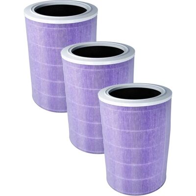 vhbw Filtro HEPA para Xiaomi Air Purifier 1 3-Pack - Reemplazo, Carbón Activado vhbw Filtro HEPA para Xiaomi Air Purifier 1 3-Pack - Reemplazo, Carbón Activado