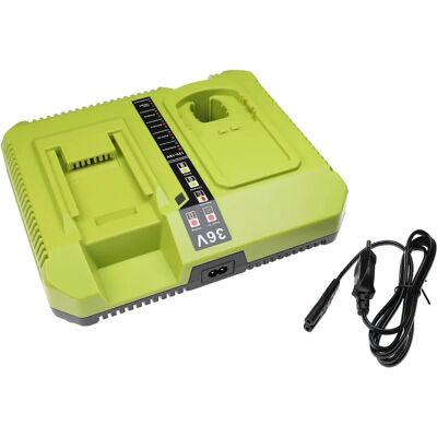 Cargador doble vhbw para Ryobi P520 P522 P521 - Herramienta y cortacésped Cargador doble vhbw para Ryobi P520 P522 P521 - Herramienta y cortacésped