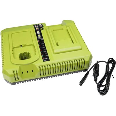 Cargador de Baterías vhbw para Ryobi - 12-18V, Doble Carga Cargador de Baterías vhbw para Ryobi - 12-18V, Doble Carga