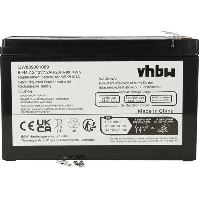 Batería VHBW Robomow RX 20 U - 7200mAh, 12V, Plomo-ácido Batería VHBW Robomow RX 20 U - 7200mAh, 12V, Plomo-ácido