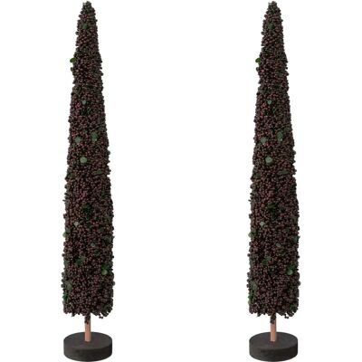 CREATIV DECO - Weihnachtsbaum Perlen blau 38 cm CREATIV DECO - Weihnachtsbaum Perlen blau 38 cm