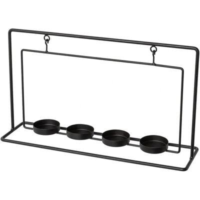 CREATIV DECO - Weihnachtsdeko - Schwarz - Teelichthalter CREATIV DECO - Weihnachtsdeko - Schwarz - Teelichthalter