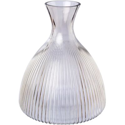 CREATIV DECO - Vase Ø17 H20 - Grau - Glas - Vase CREATIV DECO - Vase Ø17 H20 - Grau - Glas - Vase