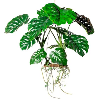 KUNST-BAUM CREATIV GREEN - Hängeobjekt Splitphilodendron, Grün, 90x100cm KUNST-BAUM CREATIV GREEN - Hängeobjekt Splitphilodendron, Grün, 90x100cm
