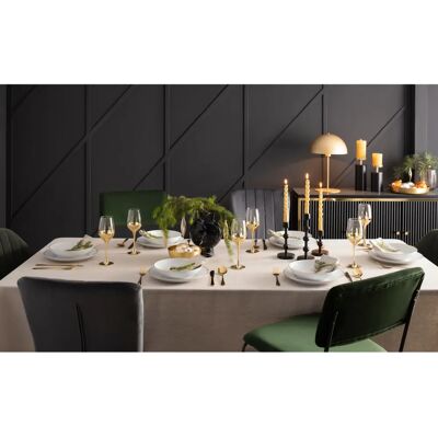 LEONIQUE - Azlynn - Schwarz-Gold - Aluminium - Kerzenhalter LEONIQUE - Azlynn - Schwarz-Gold - Aluminium - Kerzenhalter