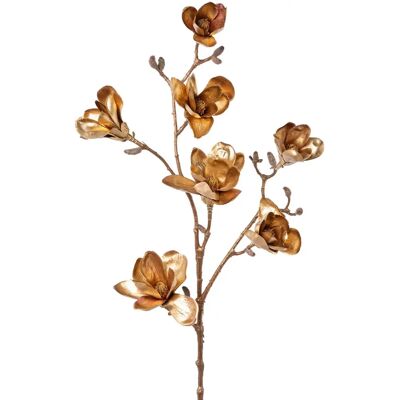 CREATIV DECO - Magnolia branch - gold - 104 cm - Artificial plant CREATIV DECO - Magnolia branch - gold - 104 cm - Artificial plant