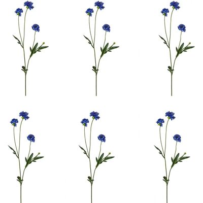 CREATIV GREEN Kornblume blau 59 cm 6er Set Kunstblume CREATIV GREEN Kornblume blau 59 cm 6er Set Kunstblume