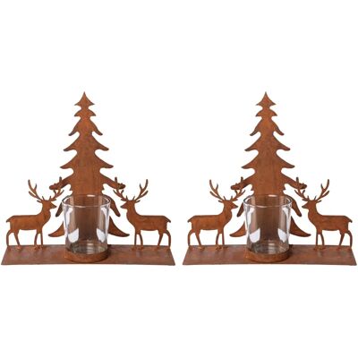 CREATIV DECO - Weihnachtsdeko - Kerzenhalter CREATIV DECO - Weihnachtsdeko - Kerzenhalter