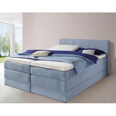 HAPO Boxspringbett - 160x200cm - Blau - Modernes Design HAPO Boxspringbett - 160x200cm - Blau - Modernes Design