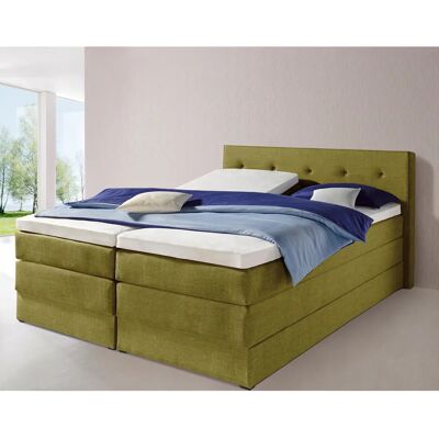 HAPO Grünes Komplett-Boxspringbett - Ergonomischer Komfort HAPO Grünes Komplett-Boxspringbett - Ergonomischer Komfort
