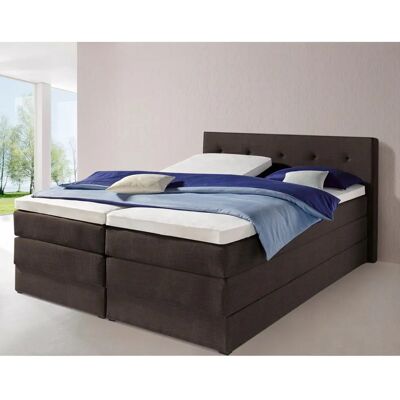 HAPO Boxspringbett - 180x200cm - Braun - 7-Zonen-Matratze HAPO Boxspringbett - 180x200cm - Braun - 7-Zonen-Matratze